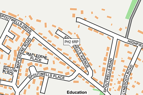 PH2 6RP map - OS OpenMap – Local (Ordnance Survey) PH2 6RP map - OS OpenMap – Local (Ordnance Survey)