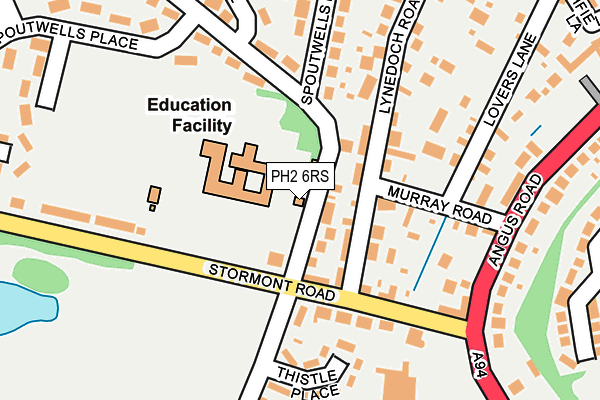 PH2 6RS map - OS OpenMap – Local (Ordnance Survey) PH2 6RS map - OS OpenMap – Local (Ordnance Survey)