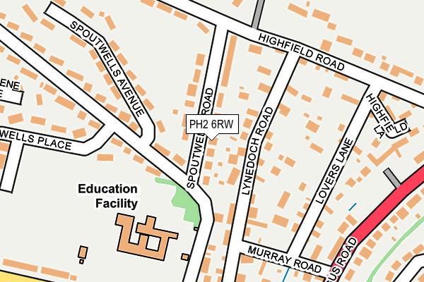 PH2 6RW map - OS OpenMap – Local (Ordnance Survey) PH2 6RW map - OS OpenMap – Local (Ordnance Survey)