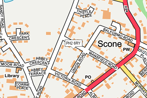 PH2 6RY map - OS OpenMap – Local (Ordnance Survey) PH2 6RY map - OS OpenMap – Local (Ordnance Survey)