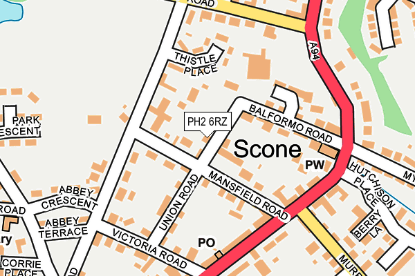 PH2 6RZ map - OS OpenMap – Local (Ordnance Survey) PH2 6RZ map - OS OpenMap – Local (Ordnance Survey)