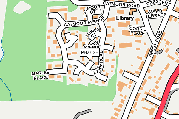 PH2 6SF map - OS OpenMap – Local (Ordnance Survey) PH2 6SF map - OS OpenMap – Local (Ordnance Survey)