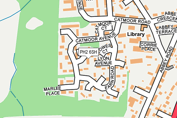 PH2 6SH map - OS OpenMap – Local (Ordnance Survey) PH2 6SH map - OS OpenMap – Local (Ordnance Survey)