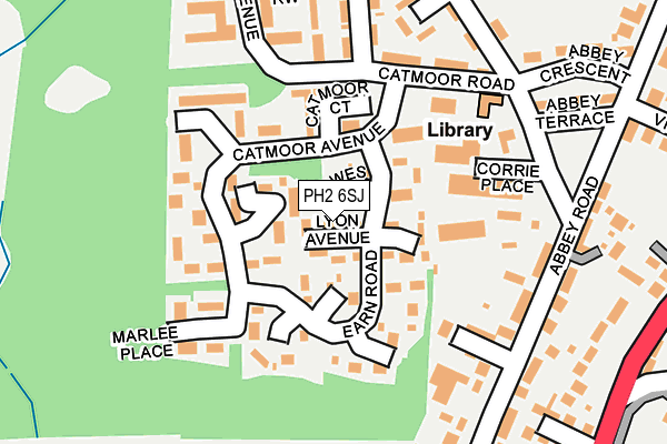 PH2 6SJ map - OS OpenMap – Local (Ordnance Survey) PH2 6SJ map - OS OpenMap – Local (Ordnance Survey)