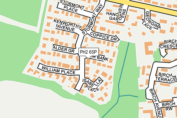 PH2 6SP map - OS OpenMap – Local (Ordnance Survey) PH2 6SP map - OS OpenMap – Local (Ordnance Survey)