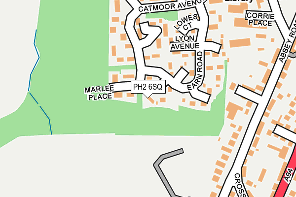 PH2 6SQ map - OS OpenMap – Local (Ordnance Survey) PH2 6SQ map - OS OpenMap – Local (Ordnance Survey)