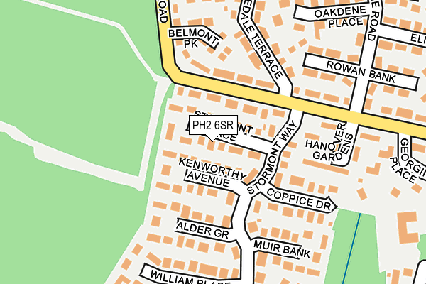 PH2 6SR map - OS OpenMap – Local (Ordnance Survey) PH2 6SR map - OS OpenMap – Local (Ordnance Survey)