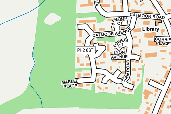 PH2 6ST map - OS OpenMap – Local (Ordnance Survey) PH2 6ST map - OS OpenMap – Local (Ordnance Survey)