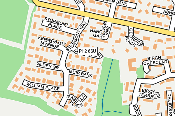 PH2 6SU map - OS OpenMap – Local (Ordnance Survey) PH2 6SU map - OS OpenMap – Local (Ordnance Survey)