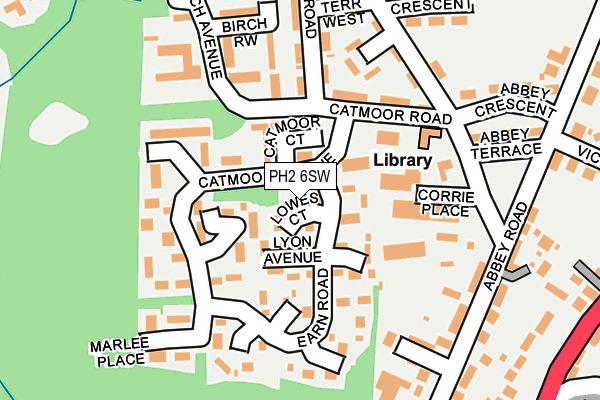 PH2 6SW map - OS OpenMap – Local (Ordnance Survey) PH2 6SW map - OS OpenMap – Local (Ordnance Survey)