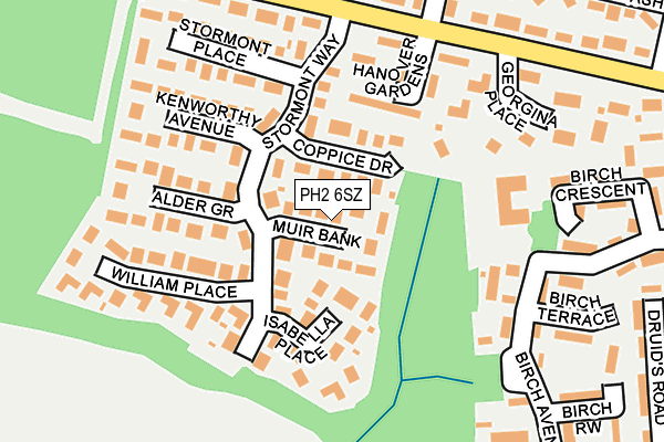 PH2 6SZ map - OS OpenMap – Local (Ordnance Survey) PH2 6SZ map - OS OpenMap – Local (Ordnance Survey)