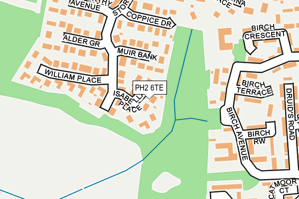 PH2 6TE map - OS OpenMap – Local (Ordnance Survey) PH2 6TE map - OS OpenMap – Local (Ordnance Survey)