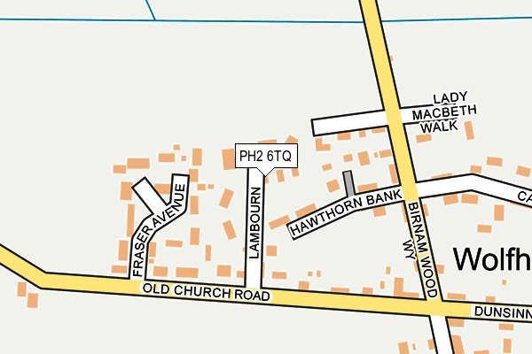 PH2 6TQ map - OS OpenMap – Local (Ordnance Survey) PH2 6TQ map - OS OpenMap – Local (Ordnance Survey)