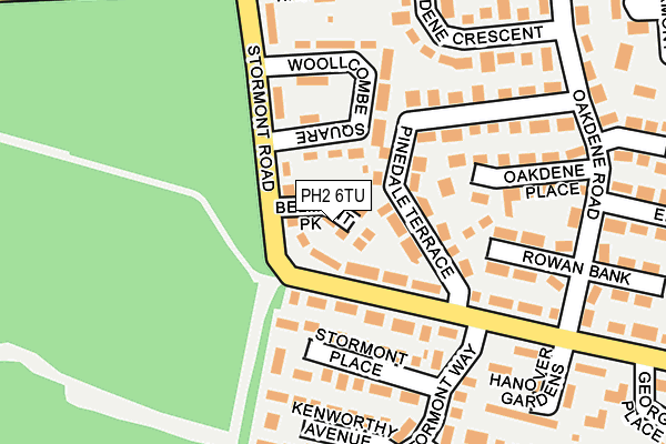 PH2 6TU map - OS OpenMap – Local (Ordnance Survey) PH2 6TU map - OS OpenMap – Local (Ordnance Survey)