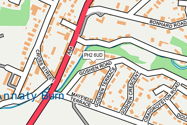 PH2 6UD map - OS OpenMap – Local (Ordnance Survey)