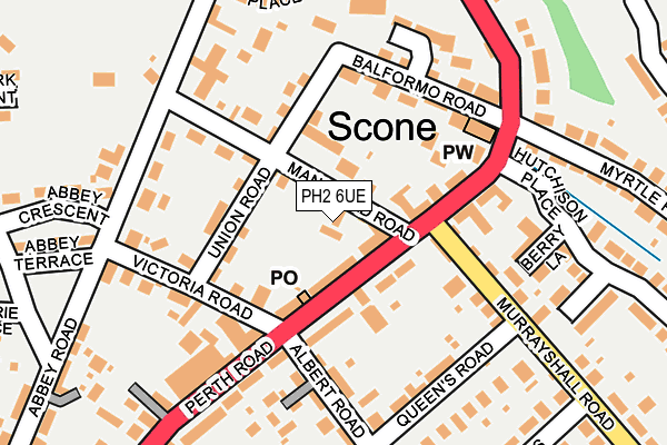 PH2 6UE map - OS OpenMap – Local (Ordnance Survey) PH2 6UE map - OS OpenMap – Local (Ordnance Survey)