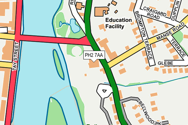 PH2 7AA map - OS OpenMap – Local (Ordnance Survey) PH2 7AA map - OS OpenMap – Local (Ordnance Survey)