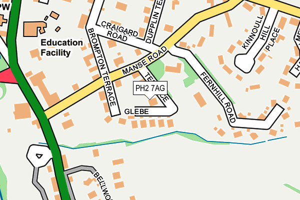 PH2 7AG map - OS OpenMap – Local (Ordnance Survey) PH2 7AG map - OS OpenMap – Local (Ordnance Survey)