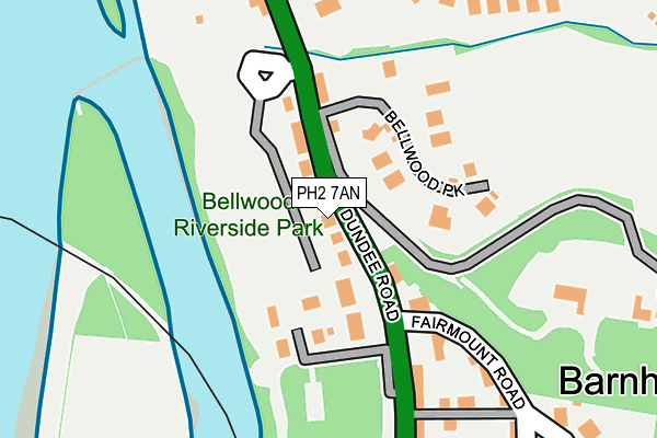 PH2 7AN map - OS OpenMap – Local (Ordnance Survey) PH2 7AN map - OS OpenMap – Local (Ordnance Survey)
