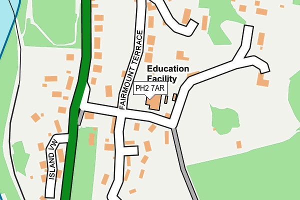 PH2 7AR map - OS OpenMap – Local (Ordnance Survey) PH2 7AR map - OS OpenMap – Local (Ordnance Survey)