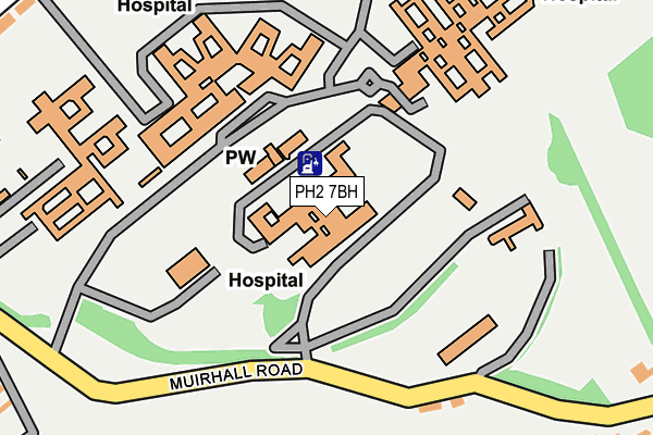 PH2 7BH map - OS OpenMap – Local (Ordnance Survey) PH2 7BH map - OS OpenMap – Local (Ordnance Survey)