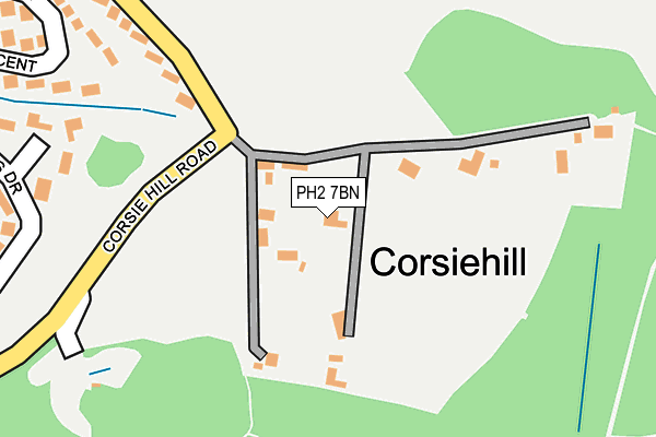 PH2 7BN map - OS OpenMap – Local (Ordnance Survey) PH2 7BN map - OS OpenMap – Local (Ordnance Survey)