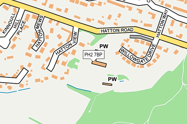 PH2 7BP map - OS OpenMap – Local (Ordnance Survey) PH2 7BP map - OS OpenMap – Local (Ordnance Survey)