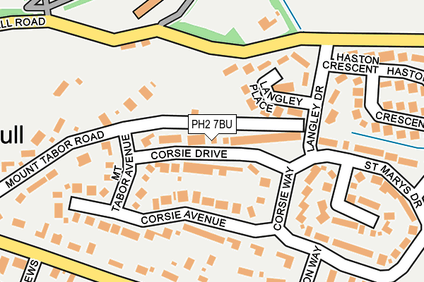 PH2 7BU map - OS OpenMap – Local (Ordnance Survey) PH2 7BU map - OS OpenMap – Local (Ordnance Survey)