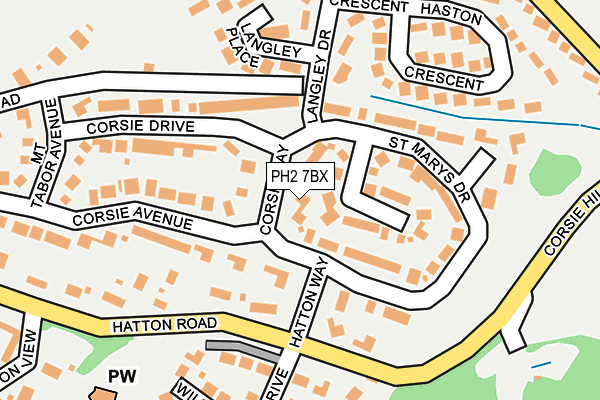 PH2 7BX map - OS OpenMap – Local (Ordnance Survey) PH2 7BX map - OS OpenMap – Local (Ordnance Survey)