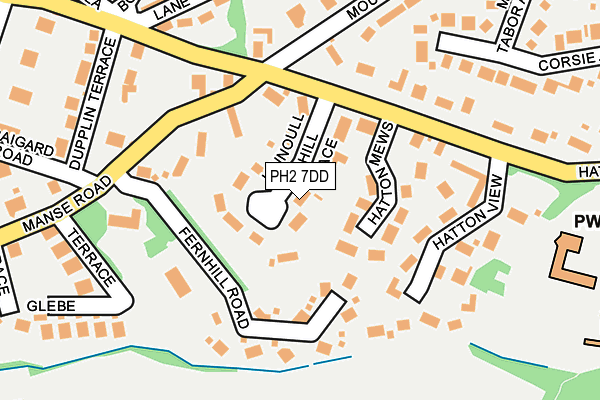 PH2 7DD map - OS OpenMap – Local (Ordnance Survey) PH2 7DD map - OS OpenMap – Local (Ordnance Survey)