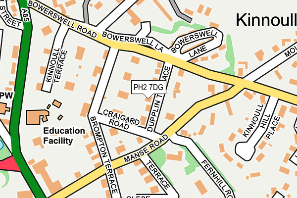 PH2 7DG map - OS OpenMap – Local (Ordnance Survey) PH2 7DG map - OS OpenMap – Local (Ordnance Survey)