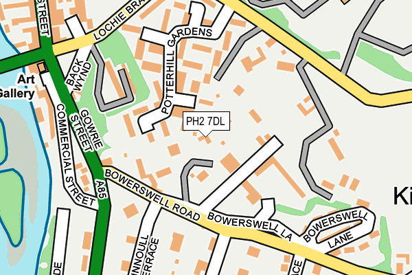 PH2 7DL map - OS OpenMap – Local (Ordnance Survey) PH2 7DL map - OS OpenMap – Local (Ordnance Survey)
