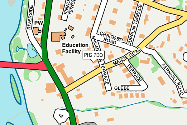 PH2 7DQ map - OS OpenMap – Local (Ordnance Survey) PH2 7DQ map - OS OpenMap – Local (Ordnance Survey)