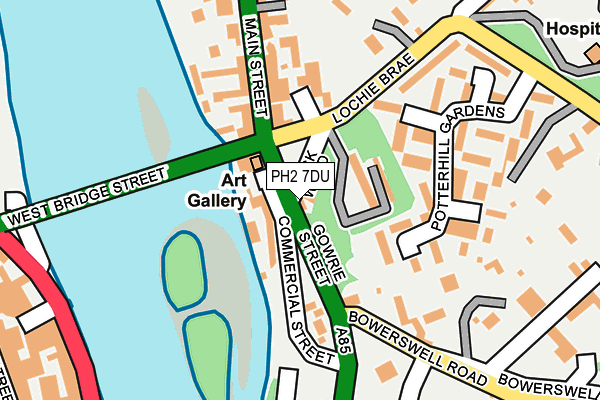 PH2 7DU map - OS OpenMap – Local (Ordnance Survey) PH2 7DU map - OS OpenMap – Local (Ordnance Survey)