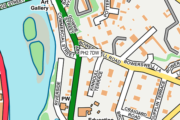 PH2 7DW map - OS OpenMap – Local (Ordnance Survey) PH2 7DW map - OS OpenMap – Local (Ordnance Survey)