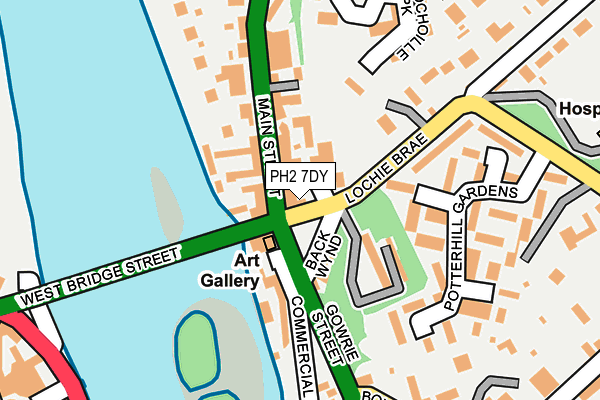 PH2 7DY map - OS OpenMap – Local (Ordnance Survey) PH2 7DY map - OS OpenMap – Local (Ordnance Survey)