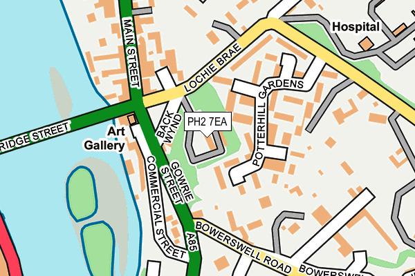 PH2 7EA map - OS OpenMap – Local (Ordnance Survey) PH2 7EA map - OS OpenMap – Local (Ordnance Survey)