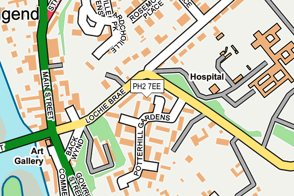 PH2 7EE map - OS OpenMap – Local (Ordnance Survey) PH2 7EE map - OS OpenMap – Local (Ordnance Survey)