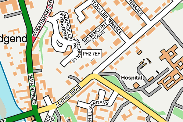 PH2 7EF map - OS OpenMap – Local (Ordnance Survey) PH2 7EF map - OS OpenMap – Local (Ordnance Survey)