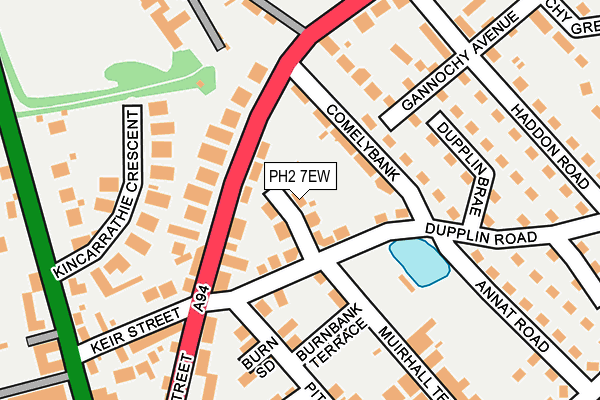 PH2 7EW map - OS OpenMap – Local (Ordnance Survey) PH2 7EW map - OS OpenMap – Local (Ordnance Survey)