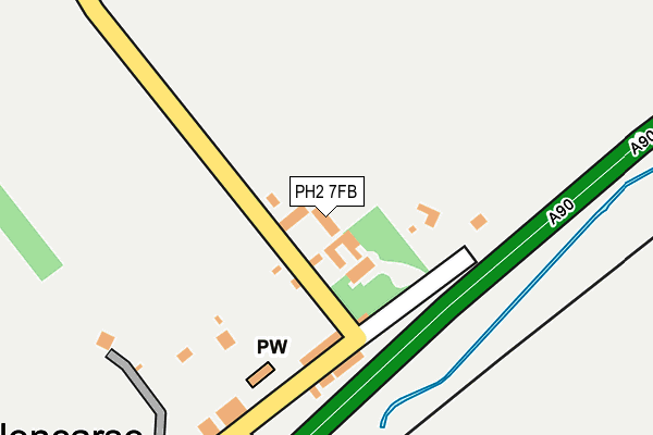 PH2 7FB map - OS OpenMap – Local (Ordnance Survey) PH2 7FB map - OS OpenMap – Local (Ordnance Survey)
