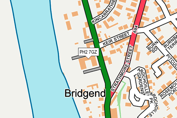 PH2 7GZ map - OS OpenMap – Local (Ordnance Survey) PH2 7GZ map - OS OpenMap – Local (Ordnance Survey)