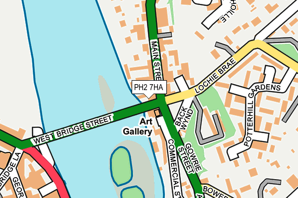 PH2 7HA map - OS OpenMap – Local (Ordnance Survey) PH2 7HA map - OS OpenMap – Local (Ordnance Survey)