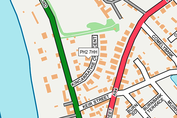 PH2 7HH map - OS OpenMap – Local (Ordnance Survey) PH2 7HH map - OS OpenMap – Local (Ordnance Survey)