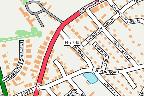 PH2 7HU map - OS OpenMap – Local (Ordnance Survey) PH2 7HU map - OS OpenMap – Local (Ordnance Survey)