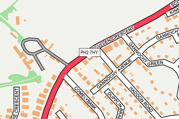 PH2 7HY map - OS OpenMap – Local (Ordnance Survey) PH2 7HY map - OS OpenMap – Local (Ordnance Survey)