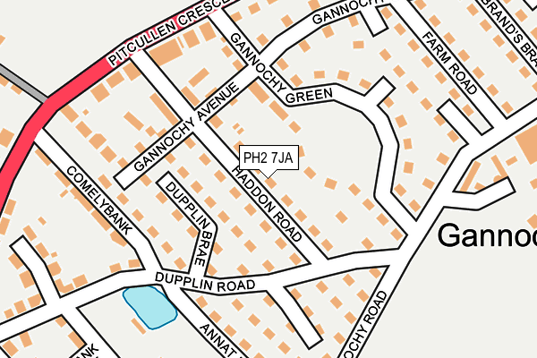 PH2 7JA map - OS OpenMap – Local (Ordnance Survey) PH2 7JA map - OS OpenMap – Local (Ordnance Survey)