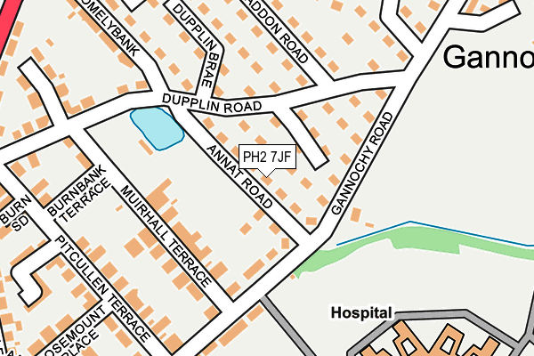 PH2 7JF map - OS OpenMap – Local (Ordnance Survey) PH2 7JF map - OS OpenMap – Local (Ordnance Survey)