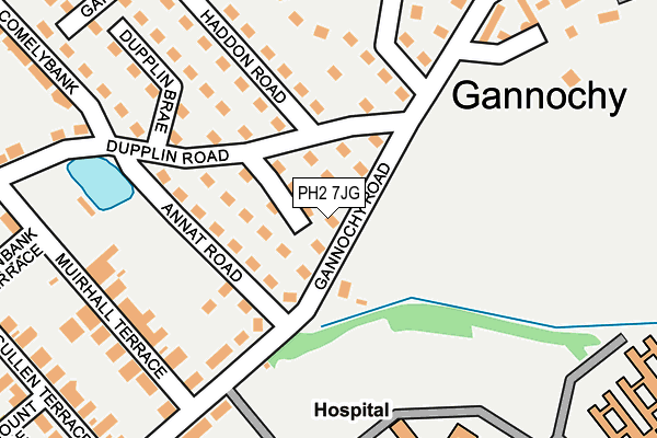PH2 7JG map - OS OpenMap – Local (Ordnance Survey) PH2 7JG map - OS OpenMap – Local (Ordnance Survey)