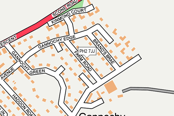 PH2 7JJ map - OS OpenMap – Local (Ordnance Survey) PH2 7JJ map - OS OpenMap – Local (Ordnance Survey)